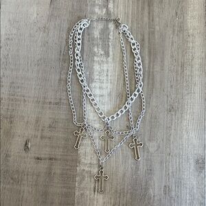 Goth cosplay choker necklace